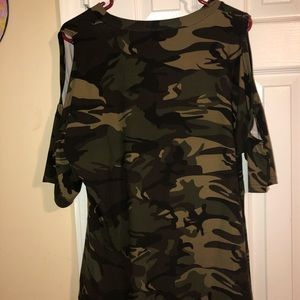 Camp off the shoulder top